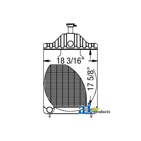 A & I Products Radiator 32.75" x23" x10.75" A-D89103